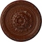 Ekena Millwork Palmetto Ceiling Medallion, Hand-Painted Burnished Mahogany Crackle, 11 1/2"OD x 1"P CM11PABMC - alternate 1